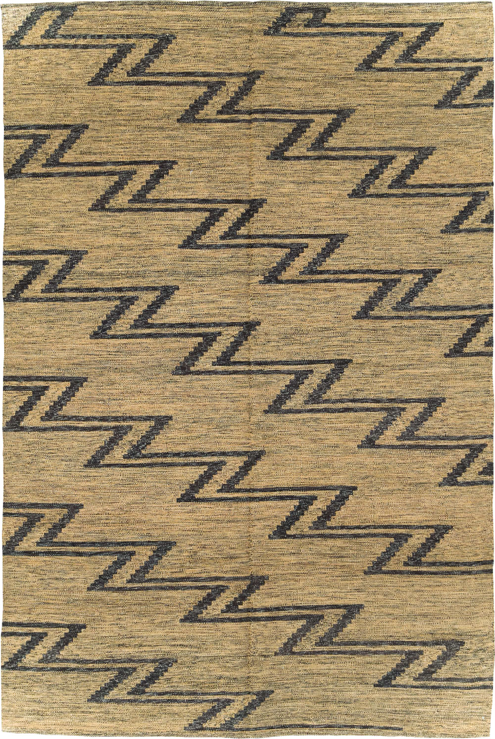 Contemporary Turkish Flatweave Kilim Accent Rug, No.29808 - Staging