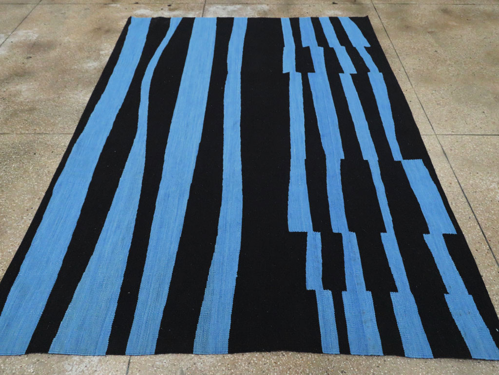 Contemporary Turkish Flatweave Kilim, No.29809 - Staging