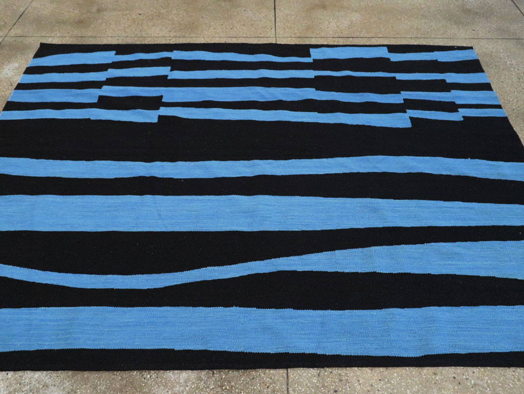 Contemporary Turkish Flatweave Kilim, No.29809 - Staging
