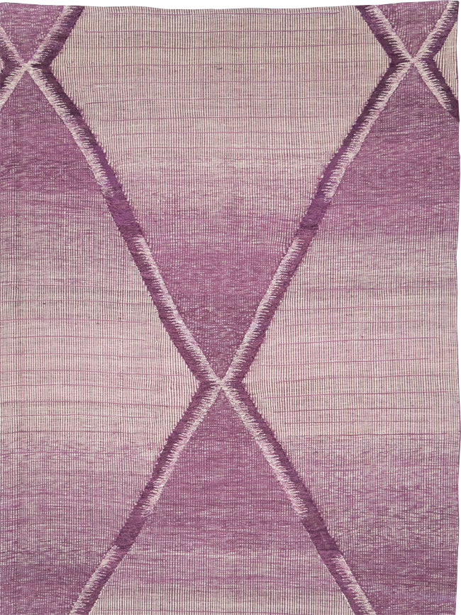 Contemporary Room Size Turkish Flatweave Kilim, No.29816 - Staging