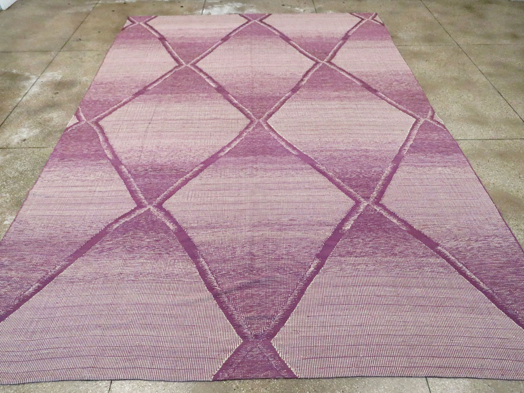 Contemporary Room Size Turkish Flatweave Kilim, No.29816 - Staging