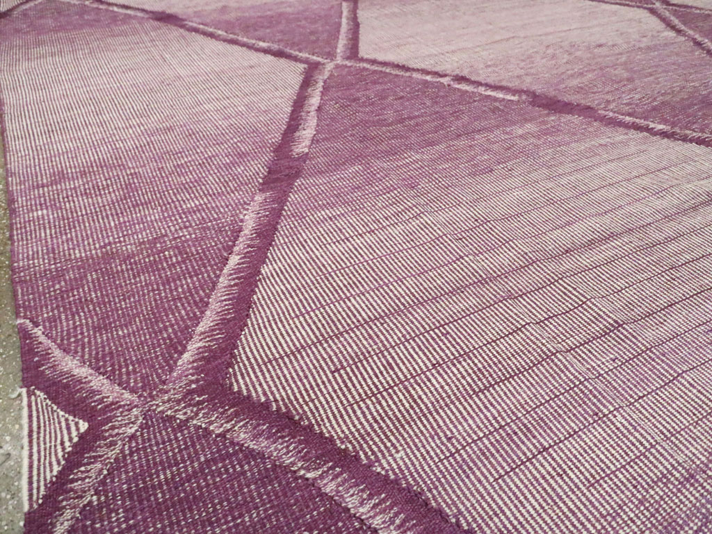 Contemporary Room Size Turkish Flatweave Kilim, No.29816 - Staging