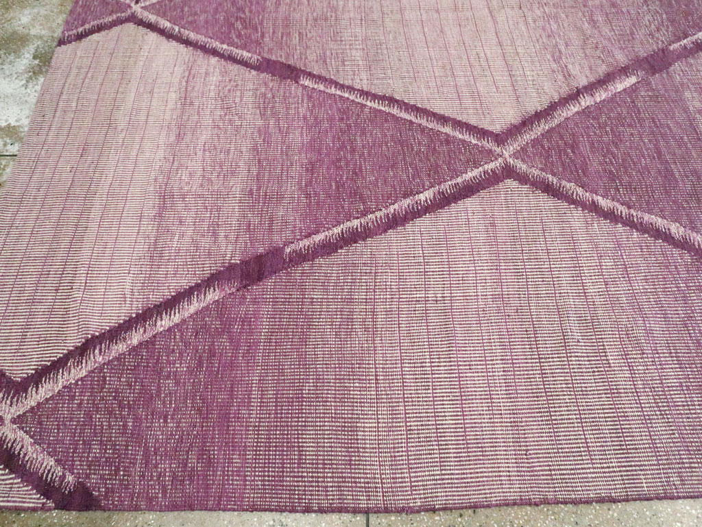 Contemporary Room Size Turkish Flatweave Kilim, No.29816 - Staging