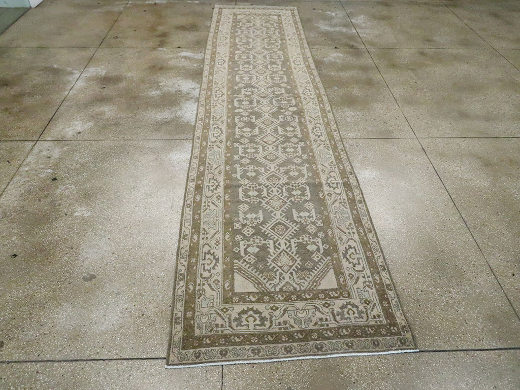 Vintage Persian Malayer Long Runner, No.29820 - Staging