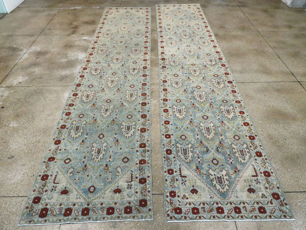 Vintage Persian Malayer Long Runner (Pair: 1 of 2), No.29823 - Staging