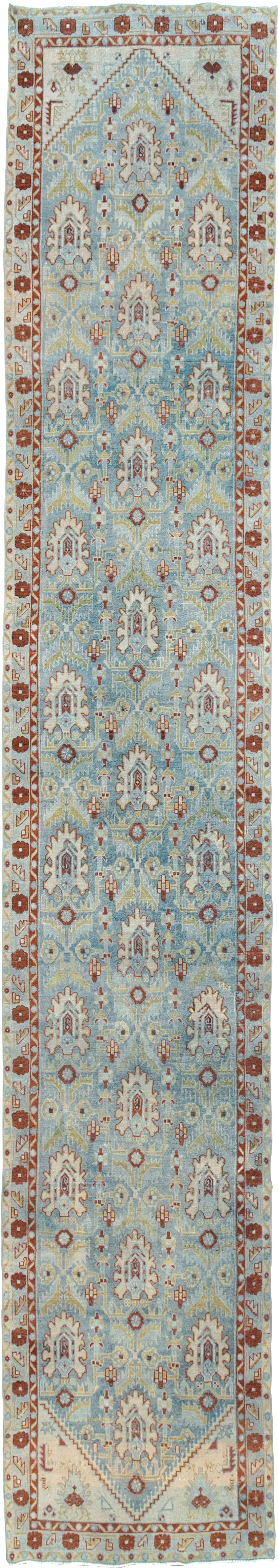 Vintage Persian Malayer Long Runner (Pair: 1 of 2), No.29824 - Staging