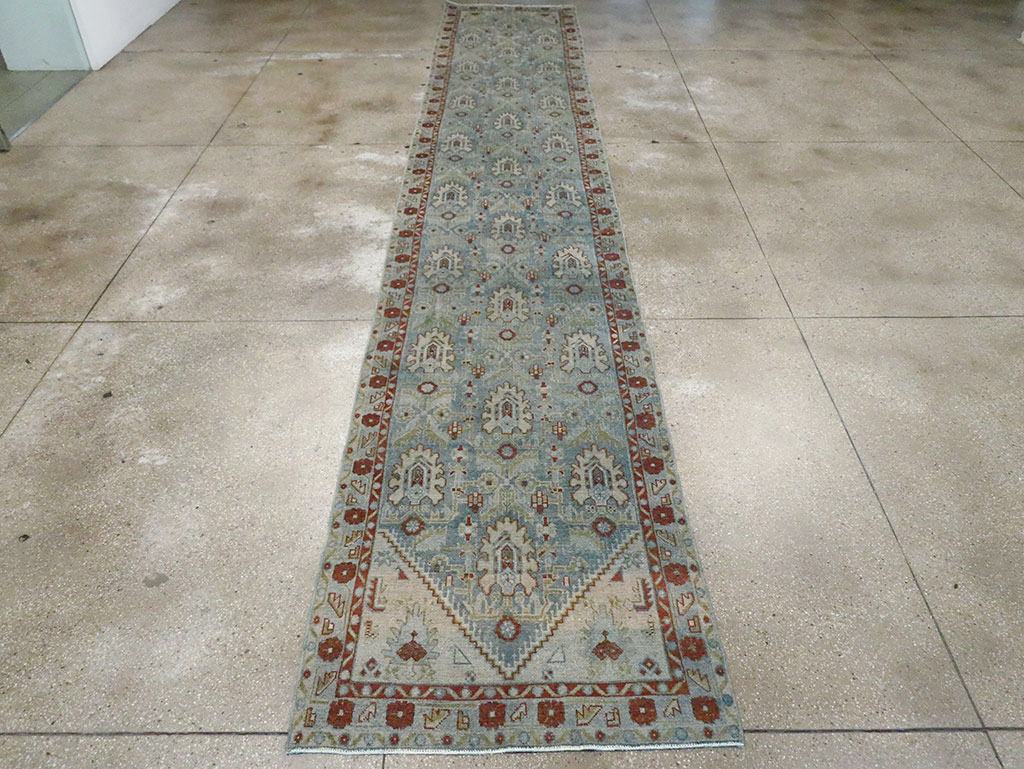 Vintage Persian Malayer Long Runner (Pair: 1 of 2), No.29824 - Staging
