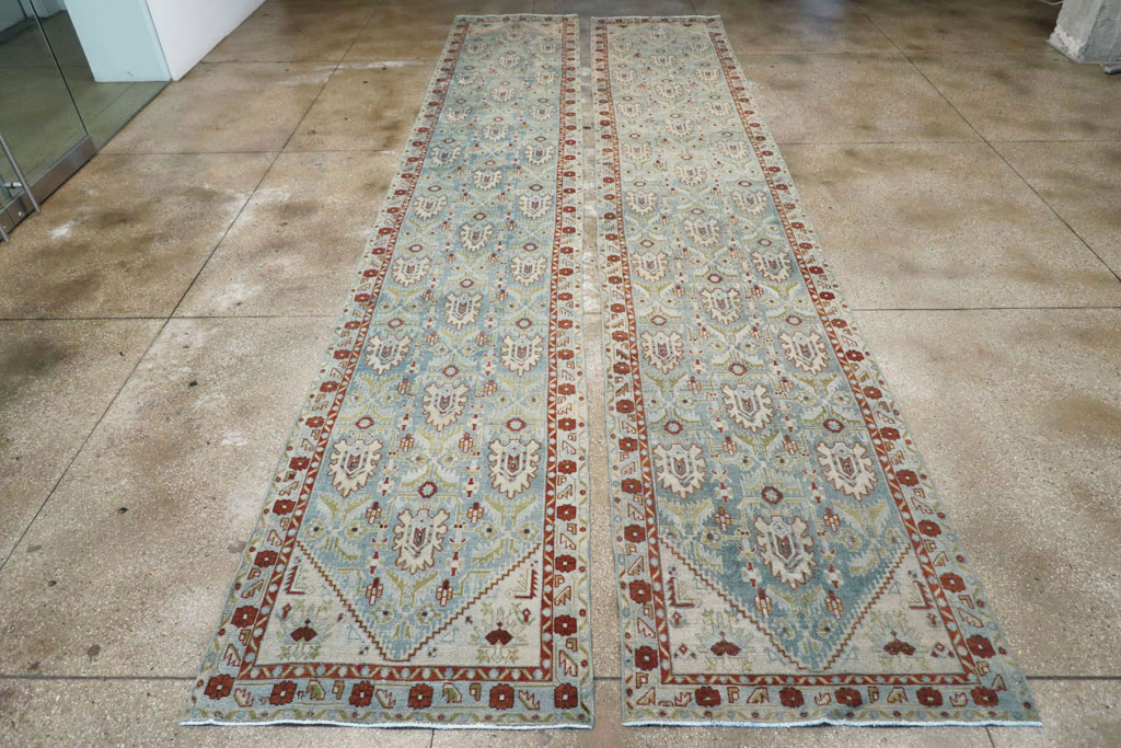 Vintage Persian Malayer Long Runner (Pair: 1 of 2), No.29824 - Staging