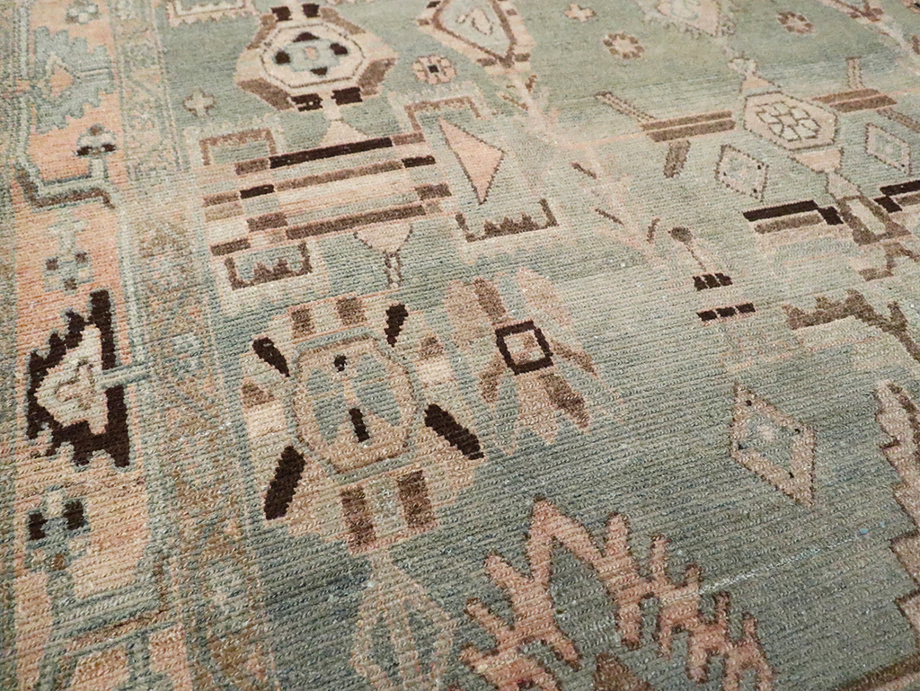 Vintage Persian Malayer Accent Rug, No.29826 - Staging