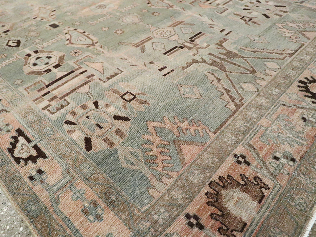 Vintage Persian Malayer Accent Rug, No.29826 - Staging