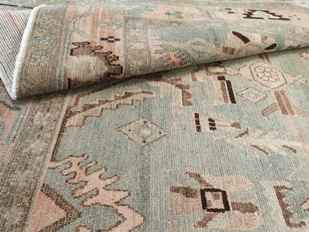 Vintage Persian Malayer Accent Rug, No.29826 - Staging