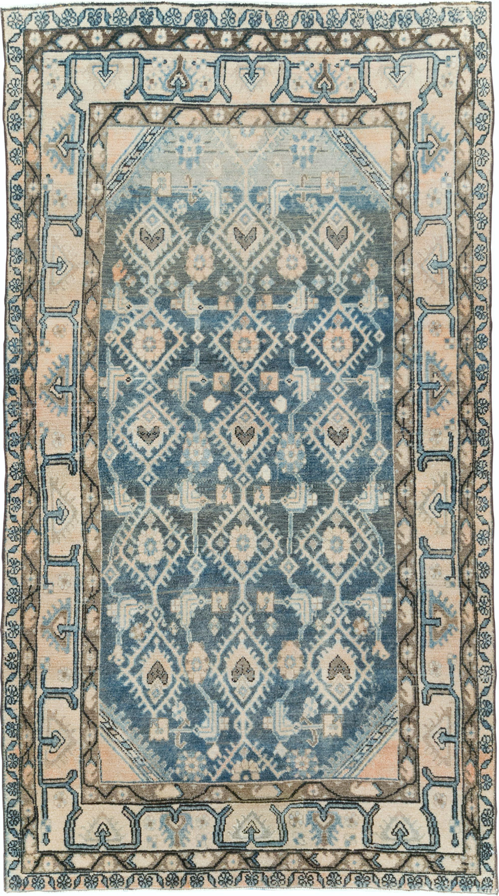 Vintage Persian Malayer Accent Rug, No.29827 - Staging