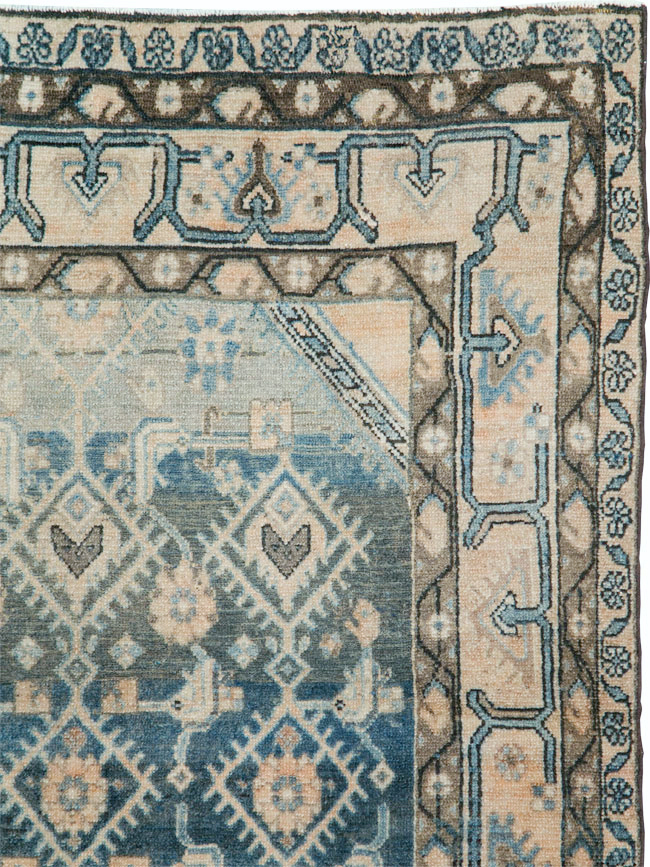 Vintage Persian Malayer Accent Rug, No.29827 - Staging