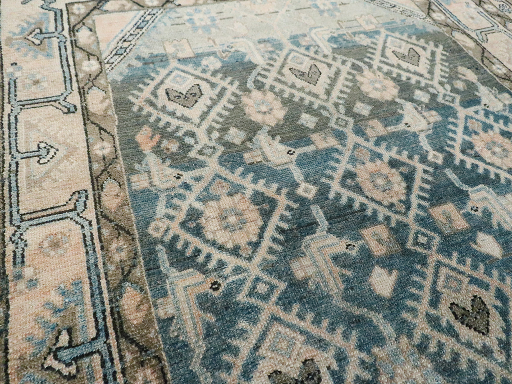 Vintage Persian Malayer Accent Rug, No.29827 - Staging