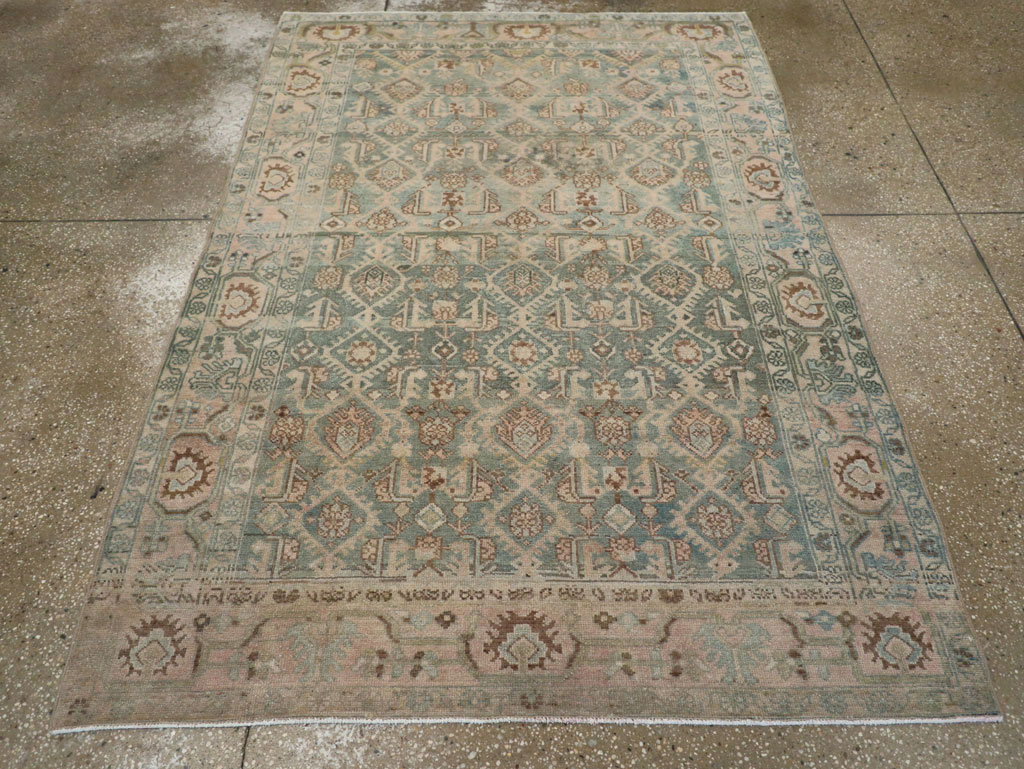 Vintage Persian Malayer Rug, No.29828 - Staging