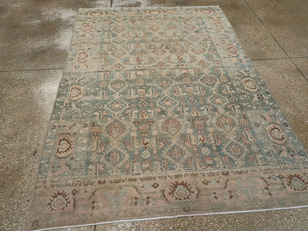 Vintage Persian Malayer Rug, No.29828 - Staging