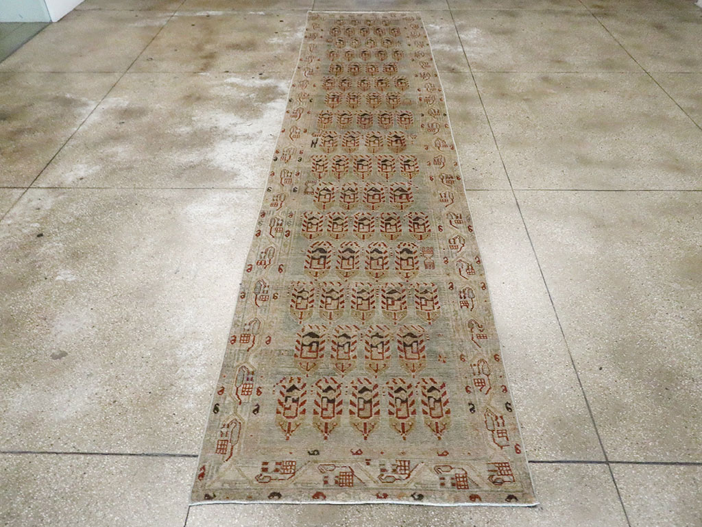 Antique Persian Malayer Runner, No.29829 - Staging