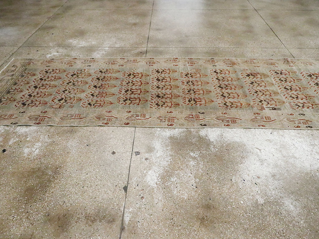 Antique Persian Malayer Runner, No.29829 - Staging