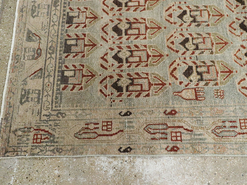 Antique Persian Malayer Runner, No.29829 - Staging