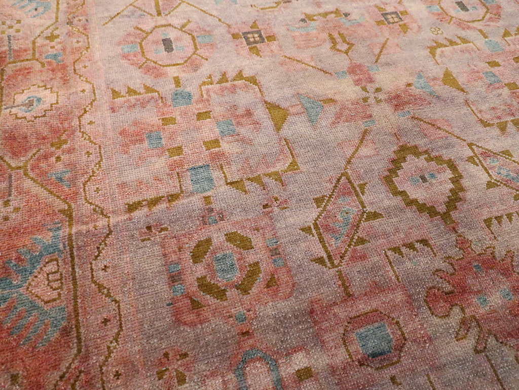 Vintage Persian Malayer Accent Rug, No.29843 - Staging