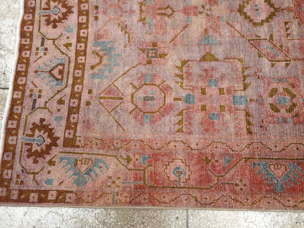 Vintage Persian Malayer Accent Rug, No.29843 - Staging