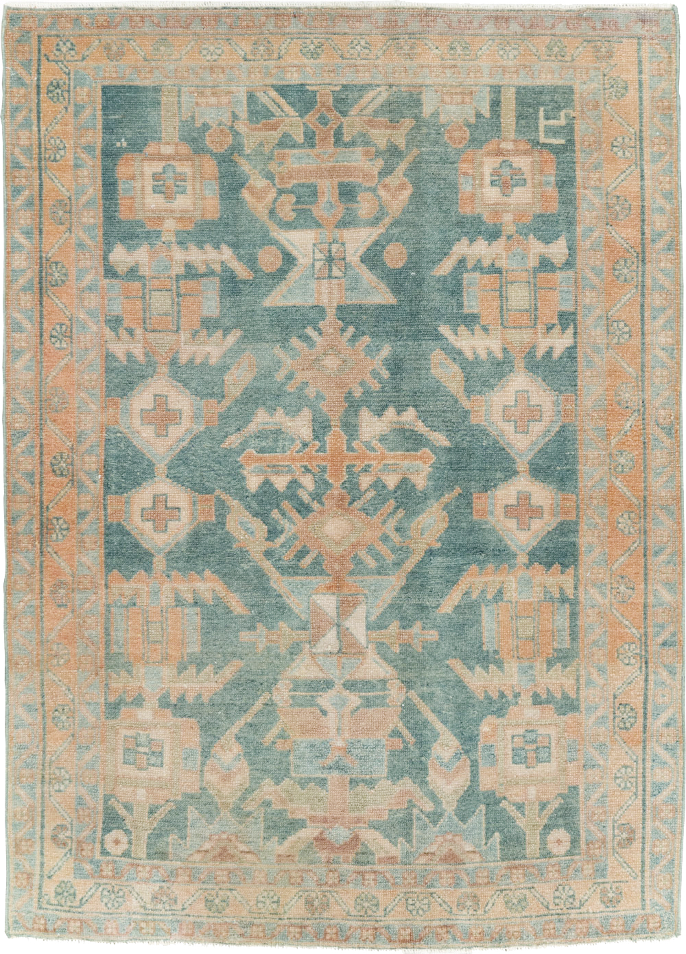 Vintage Persian Malayer Rug, No.29844 - Staging