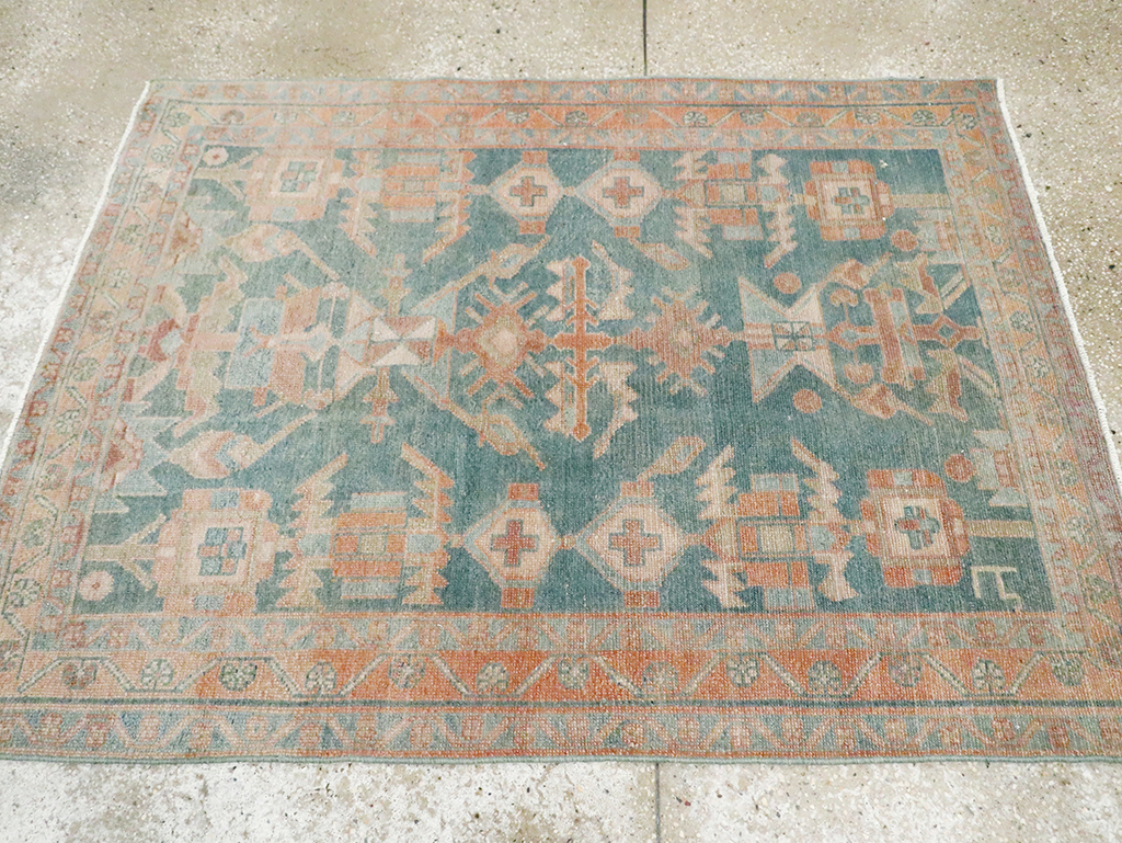Vintage Persian Malayer Rug, No.29844 - Staging