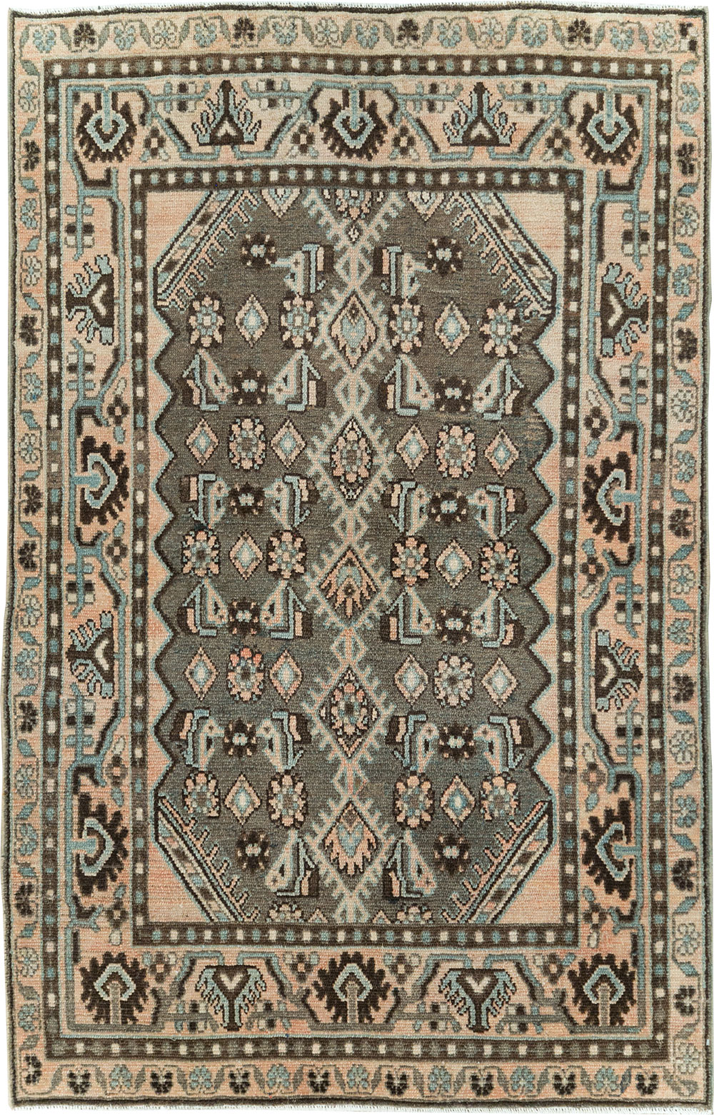 Vintage Persian Malayer Rug, No.29845 - Staging