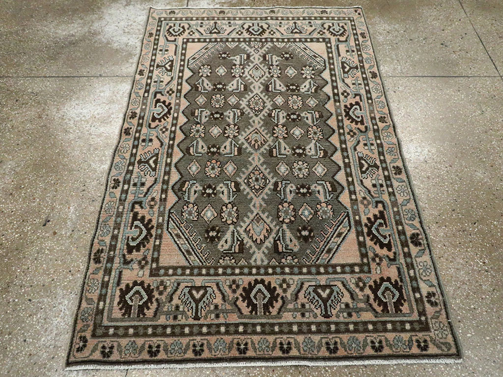 Vintage Persian Malayer Rug, No.29845 - Staging