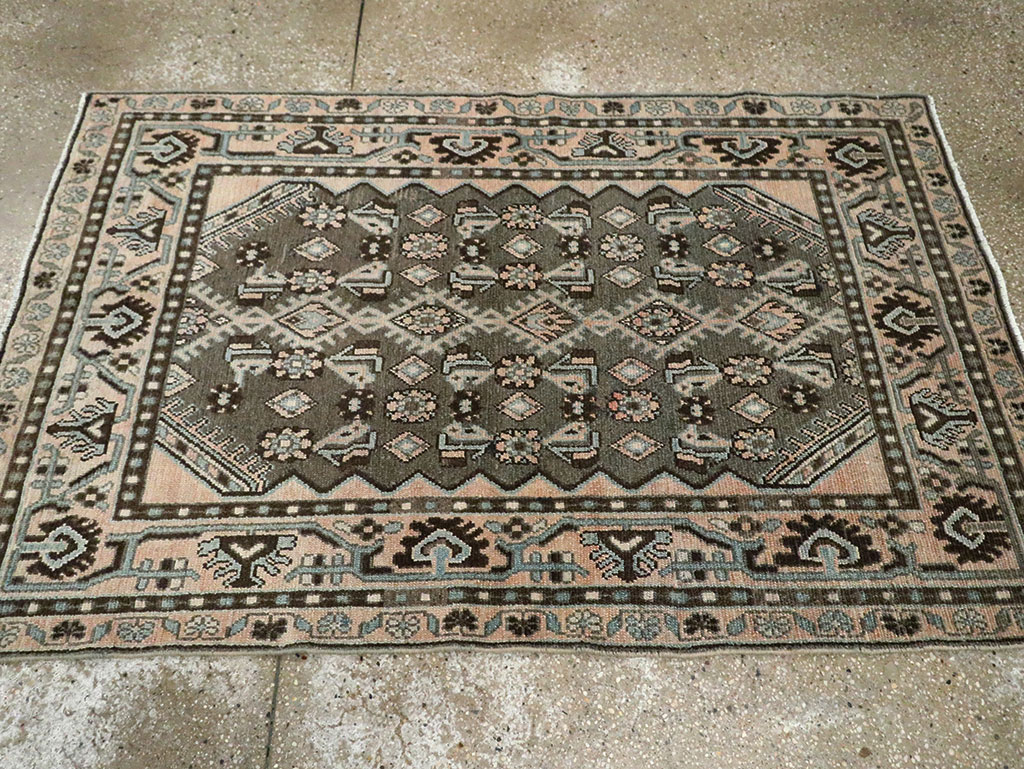 Vintage Persian Malayer Rug, No.29845 - Staging