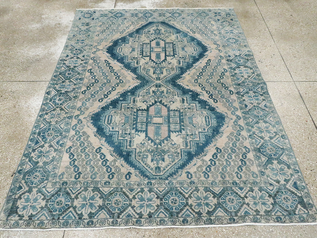 Vintage Persian Afshar Rug, No.29846 - Staging