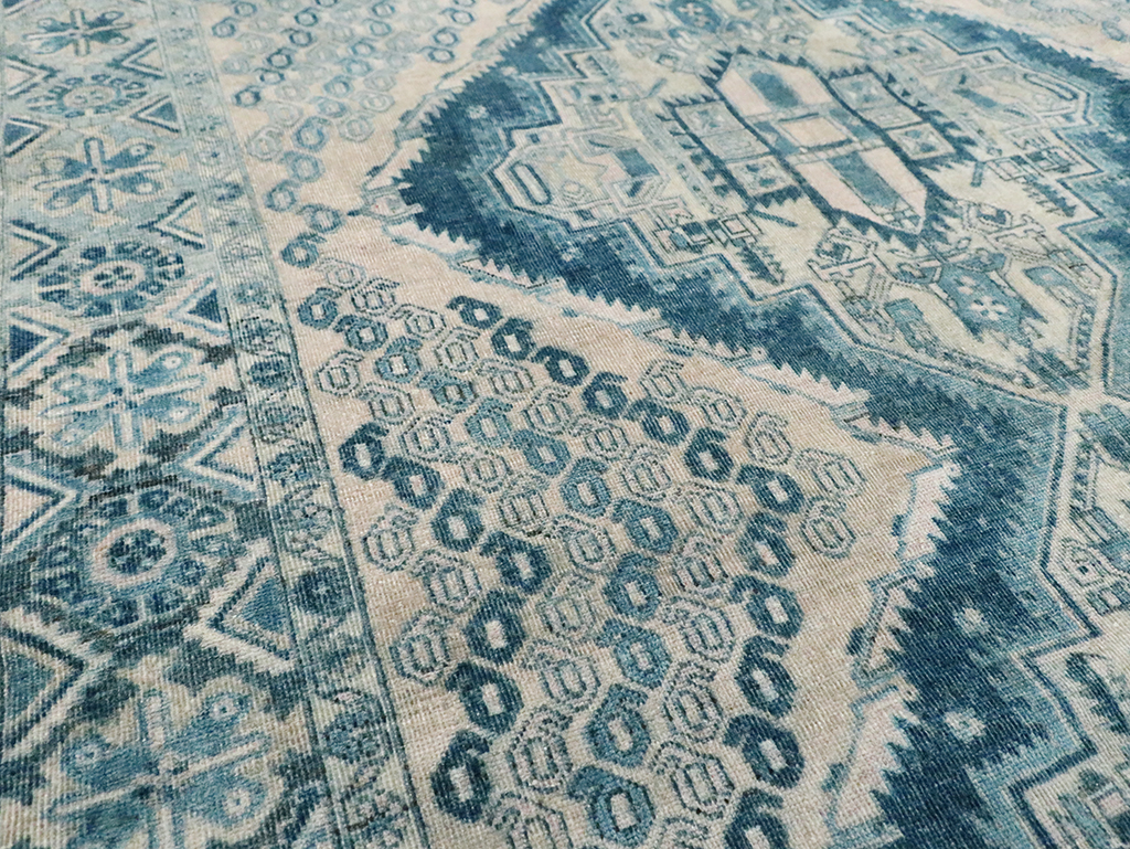 Vintage Persian Afshar Rug, No.29846 - Staging