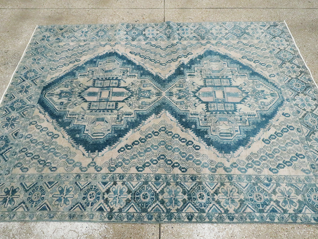 Vintage Persian Afshar Rug, No.29846 - Staging