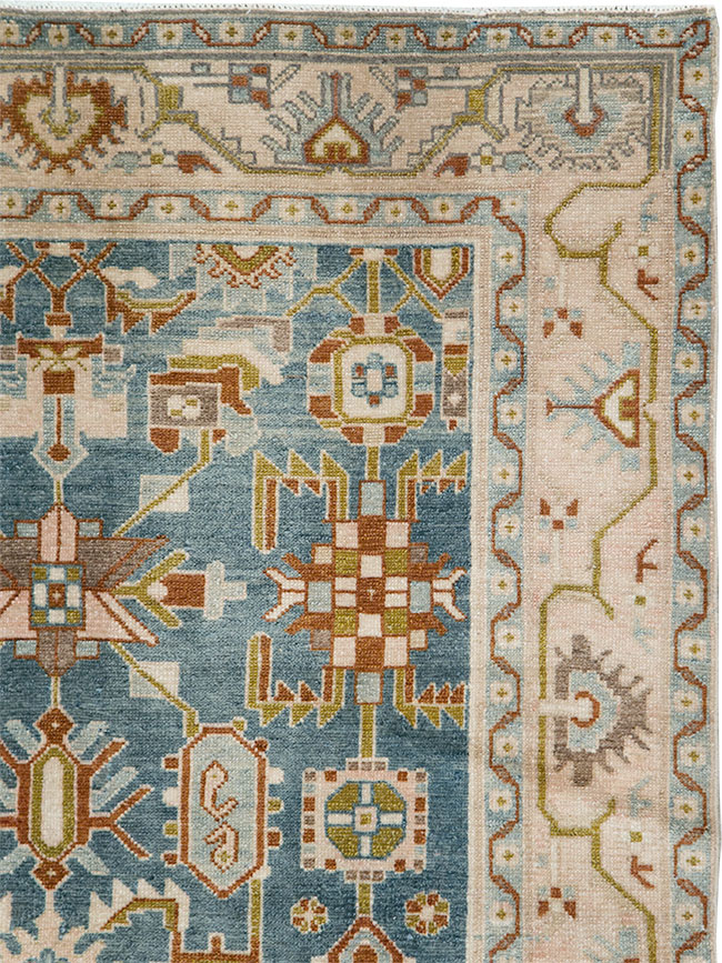 Vintage Persian Malayer Accent Rug, No.29849 - Staging
