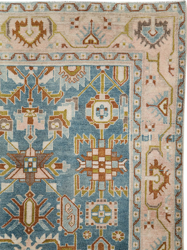Vintage Persian Malayer Accent Rug, No.29849 - Staging