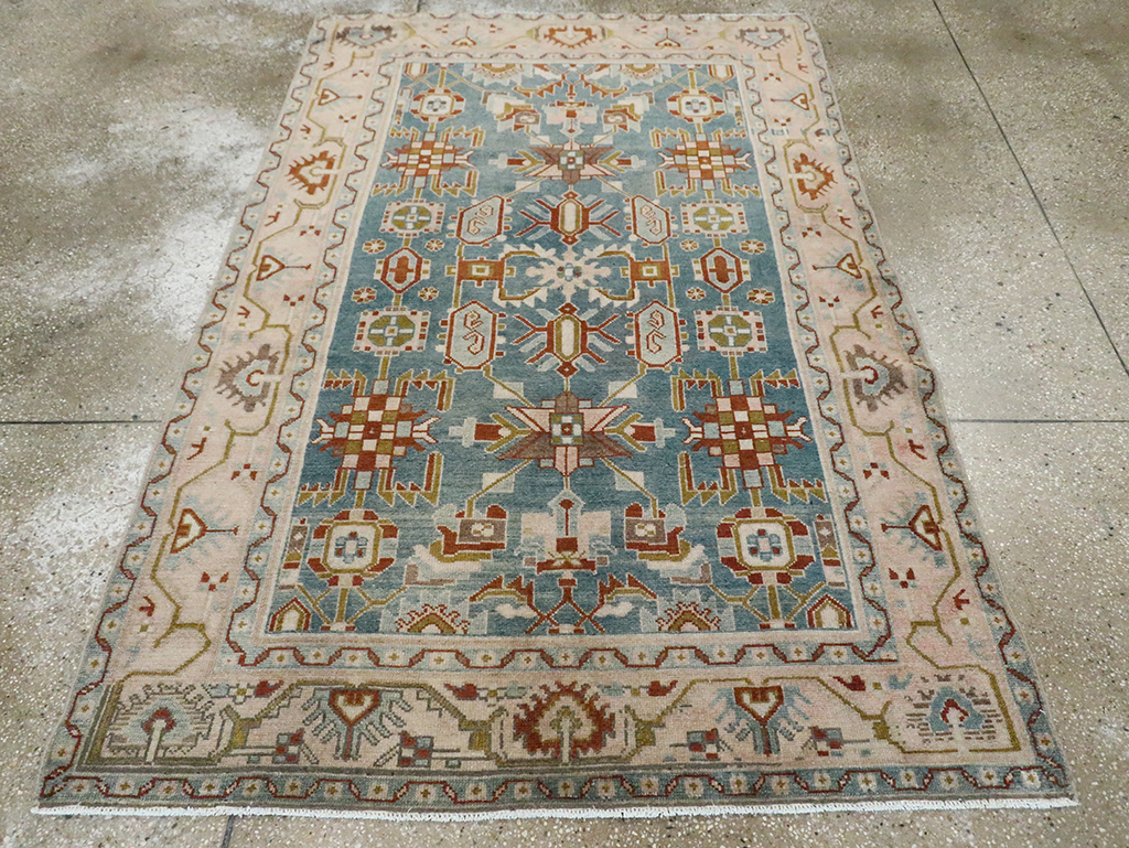 Vintage Persian Malayer Accent Rug, No.29849 - Staging