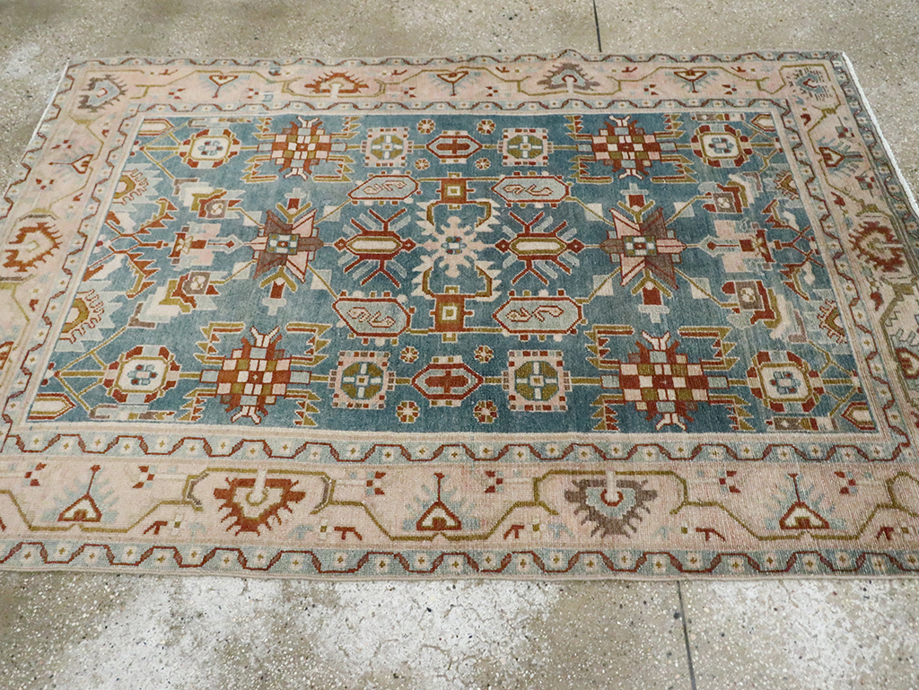 Vintage Persian Malayer Accent Rug, No.29849 - Staging