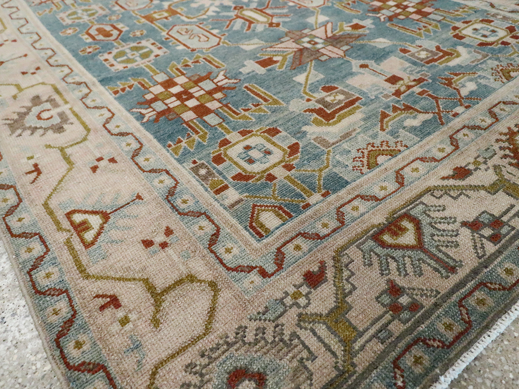 Vintage Persian Malayer Accent Rug, No.29849 - Staging
