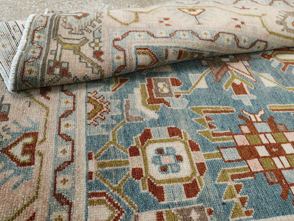 Vintage Persian Malayer Accent Rug, No.29849 - Staging