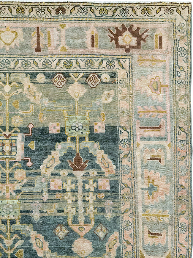 Antique Persian Malayer Wide Gallery Runner, No.29850 - Staging