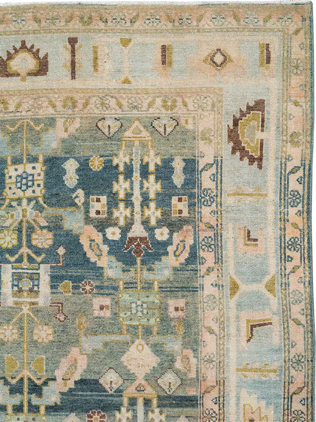 Antique Persian Malayer Wide Gallery Runner, No.29850 - Staging