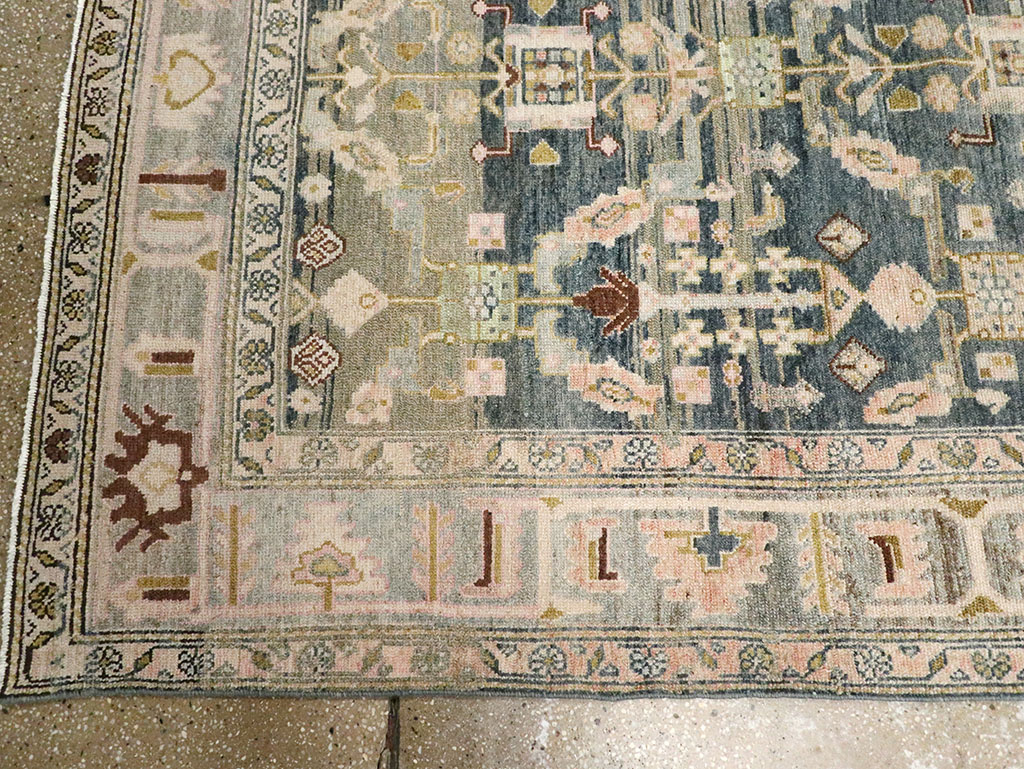 Antique Persian Malayer Wide Gallery Runner, No.29850 - Staging