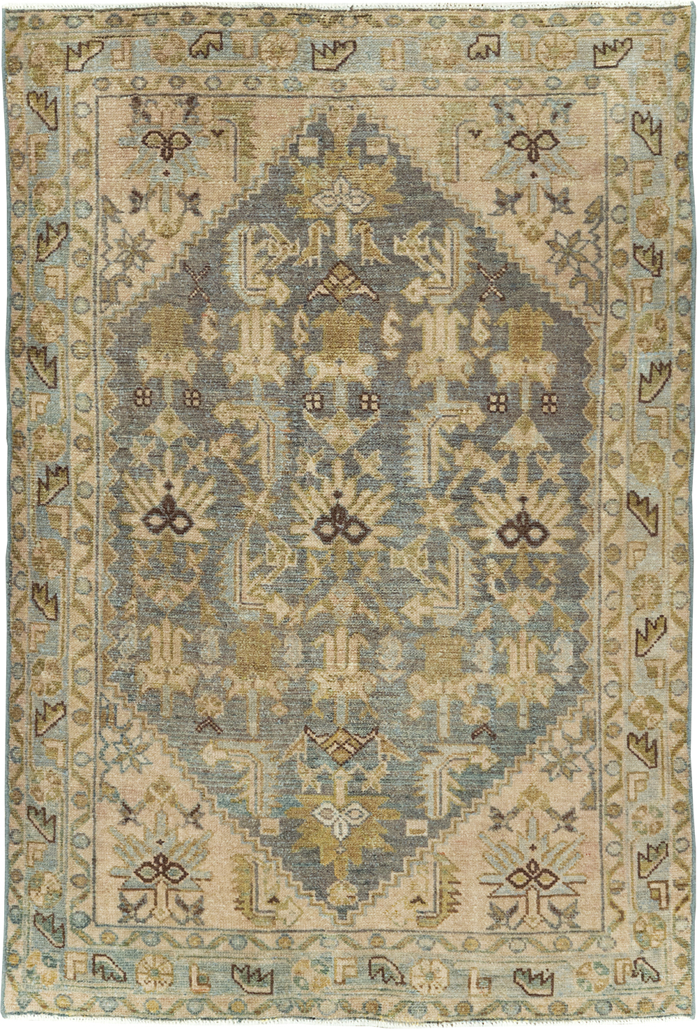 Vintage Persian Malayer Rug, No.29851 - Staging