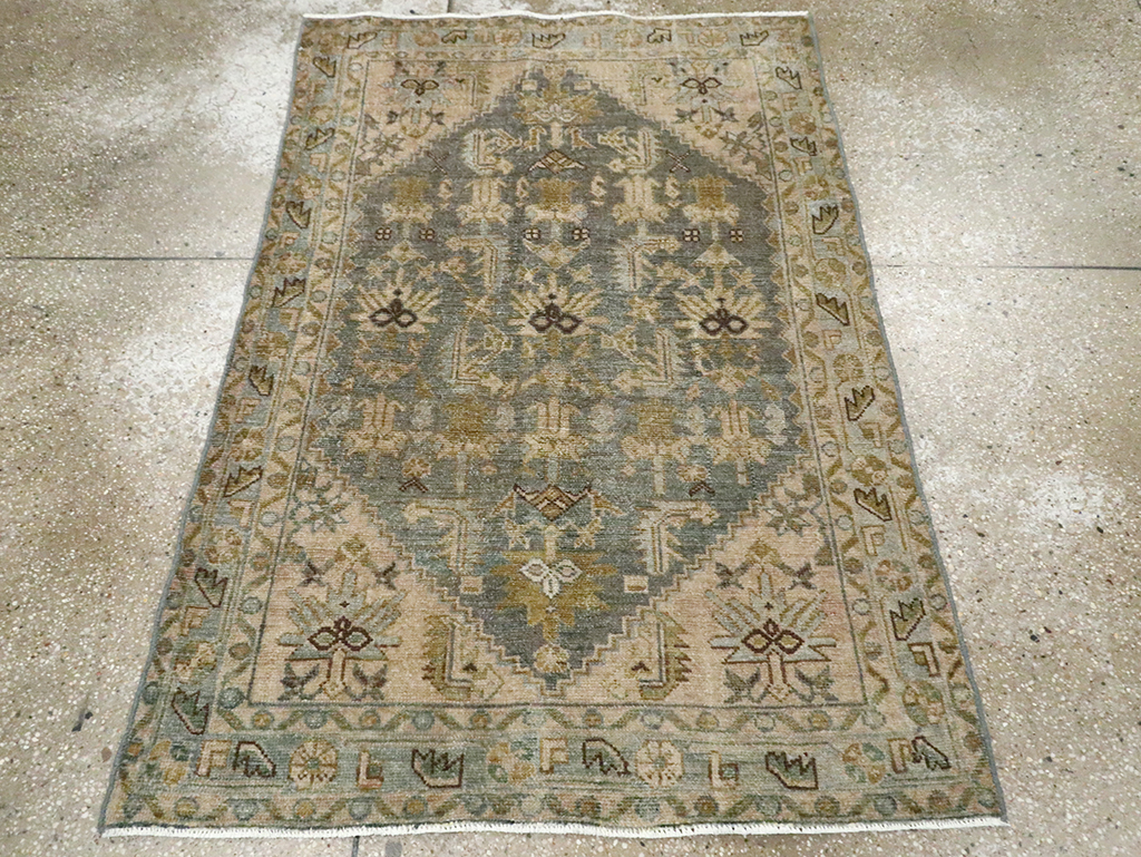 Vintage Persian Malayer Rug, No.29851 - Staging
