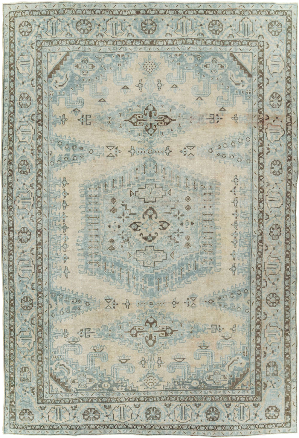 Vintage Persian Veece Accent Carpet, No.29852 - Staging
