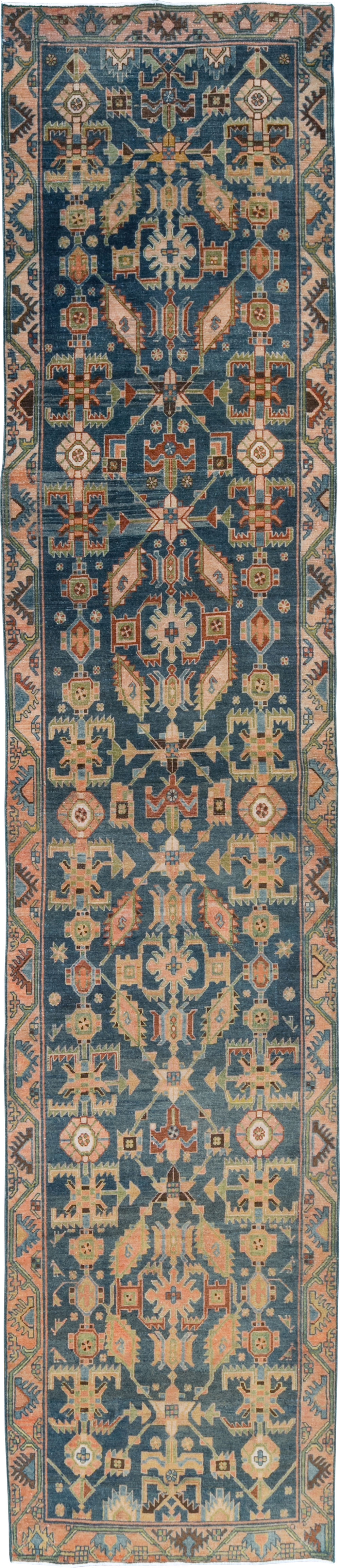 Vintage Persian Malayer Long Runner, No.29854 - Staging