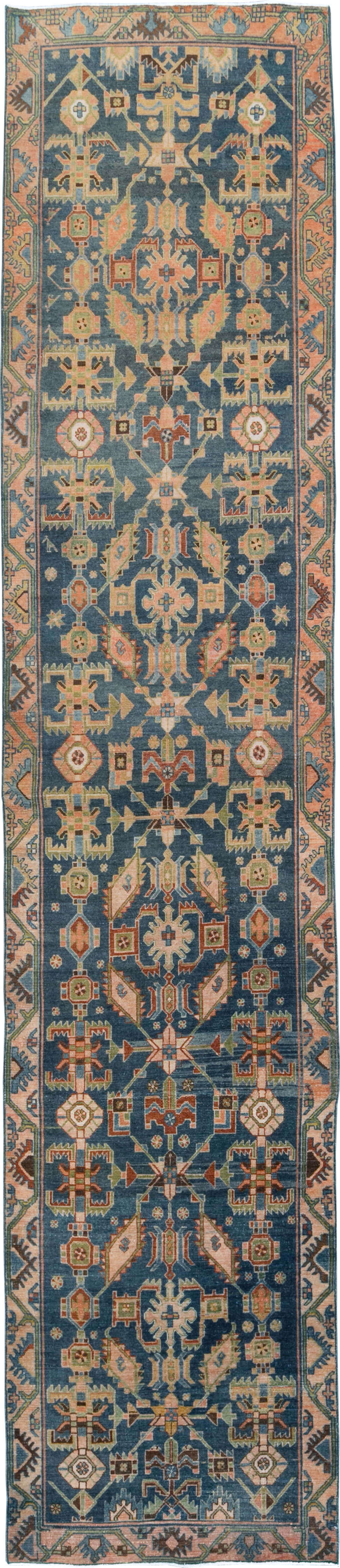 Vintage Persian Malayer Long Runner, No.29854 - Staging