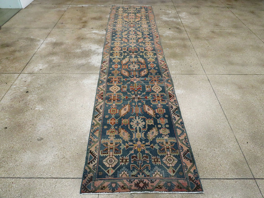 Vintage Persian Malayer Long Runner, No.29854 - Staging