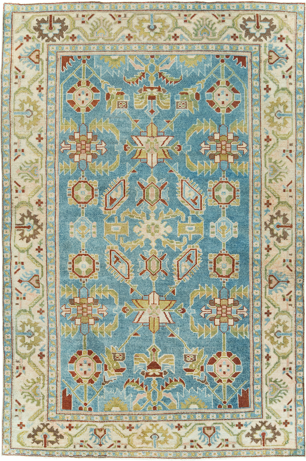 Vintage Persian Malayer Accent Rug, No.29860 - Staging