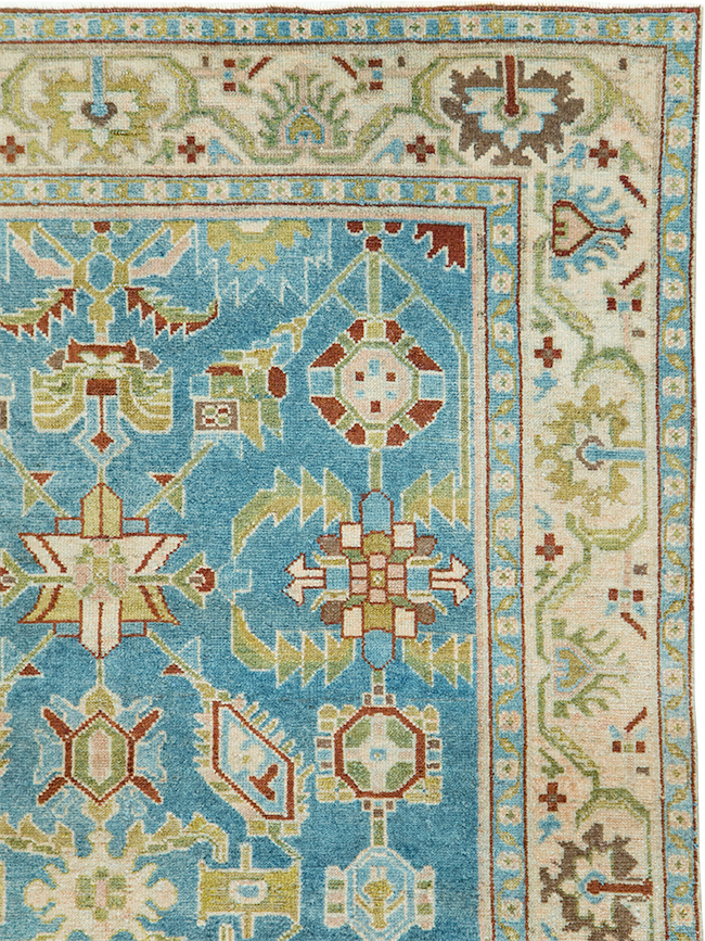 Vintage Persian Malayer Accent Rug, No.29860 - Staging